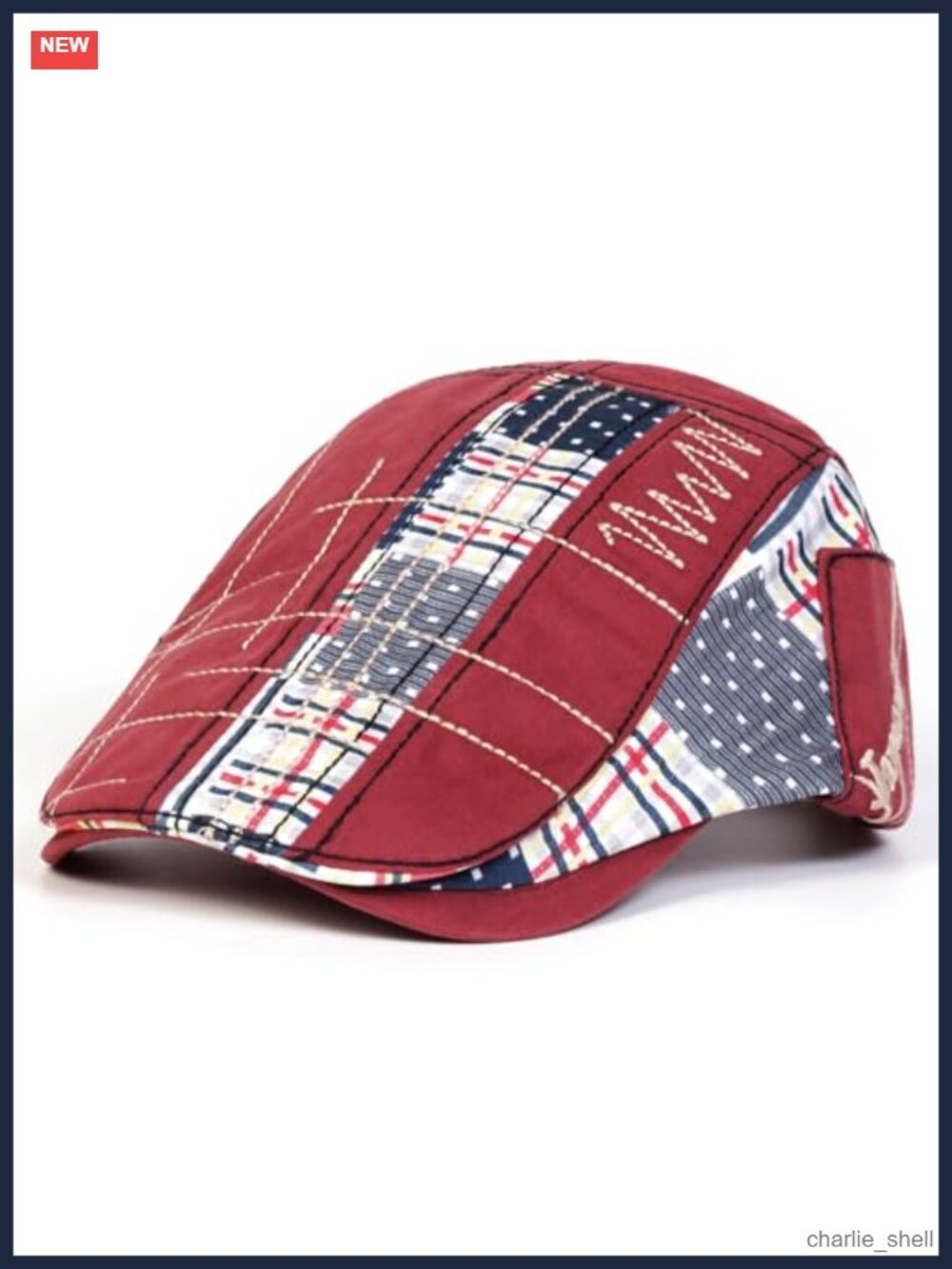 Men's Classic Flat Cap Adjustable Cotton Newsboy Hat